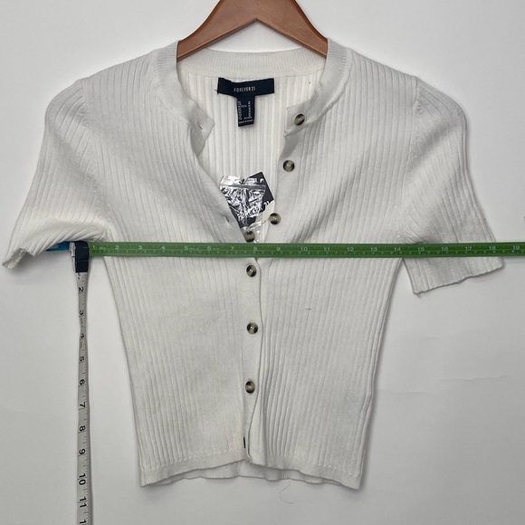 Ribbed cropped cardigan - Picture 5 of 5